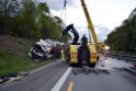 VU Gefahrgut LKW umgestuerzt A 4 Rich Koeln Hoehe AS Gummersbach P459